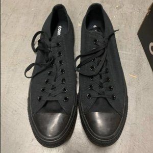 Converse All Black Low Top Size 12
